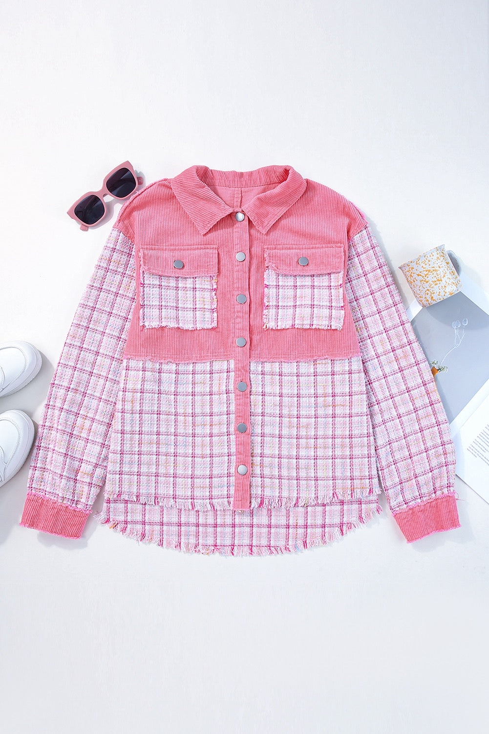 Pink tweed