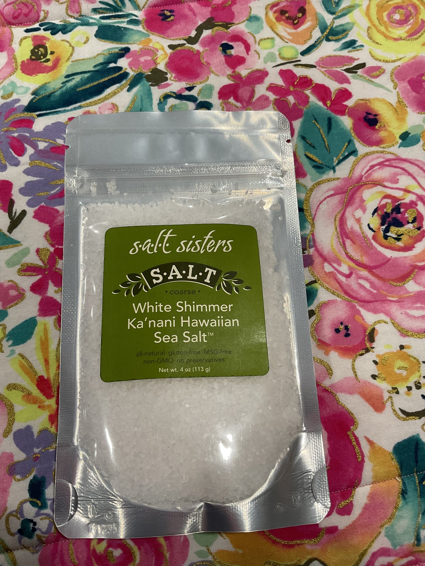 S.a.l.t. Sisters white shimmer Ka’nani Hawaiian sea salt