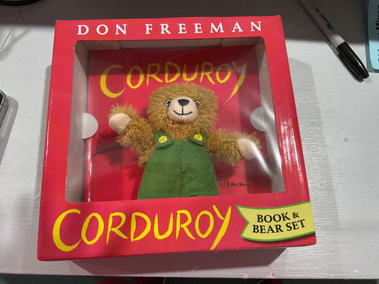 Book and toy set corduroy