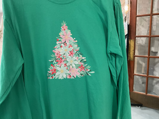 Green Tree Tee with Bows