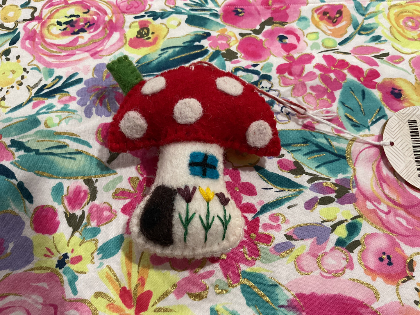 Ornaments for orphans red top mushroom