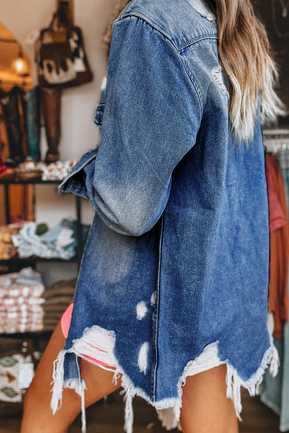 Blue Skies Frayed Jacket