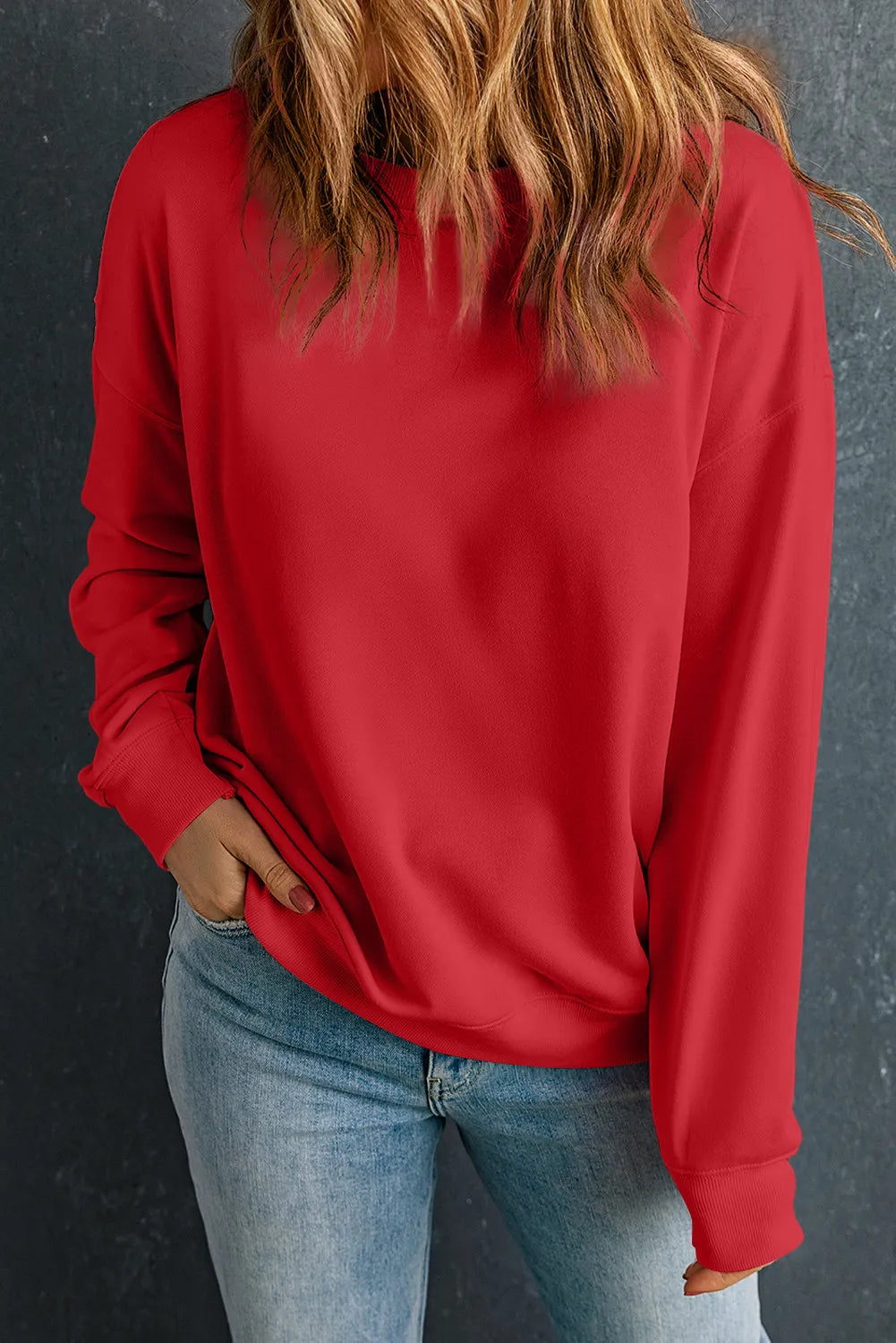 Red Crewneck Sweatshirt